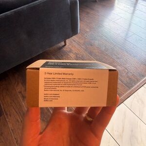 Belkin USB-C Wall Charger with Cable - Brown Box